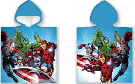 Avengers Håndklæde Poncho Til Børn - Marvel - 50x100 Cm