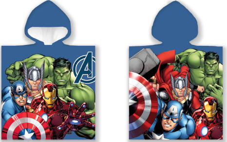 Billede af Avengers Håndklæde Poncho Til Børn - Marvel - 50x100 Cm