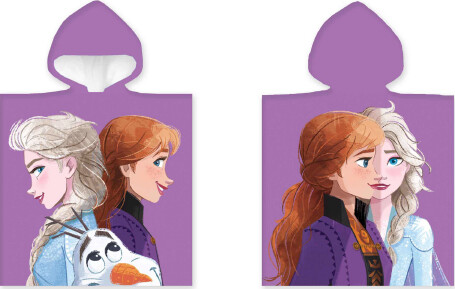 5: Frost Håndklæde Poncho Til Børn - Disney - 50x100 Cm