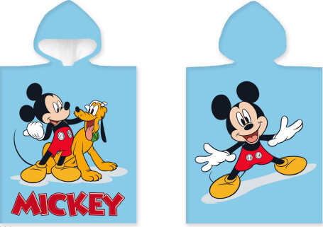 Billede af Mickey Mouse Håndklæde Poncho Til Børn - Disney - 50x100 Cm