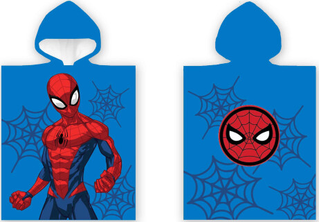 Spiderman Håndklæde Poncho Til Børn - Marvel - 50x100 Cm