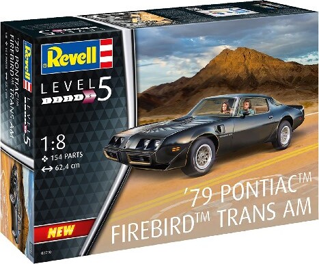 Se Revell - '79 Pontiac Firebird Bil Byggesæt - 1:8 - Level 5 - 07710 hos Gucca.dk