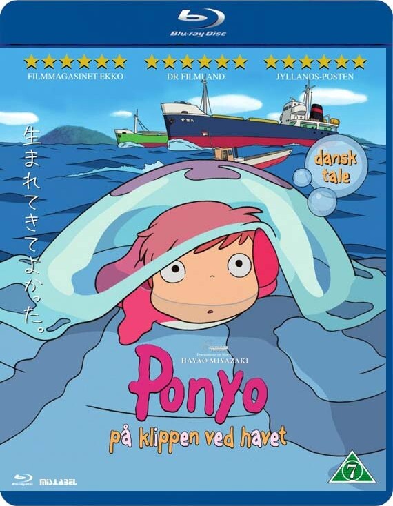 Ponyo - På Klippen Ved Havet / Ponyo - By The Cliff By The Sea - Blu-Ray
