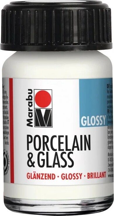 Se Porcelain & Glass Glossy - 15 Ml - 070 Hvid - Marabu hos Gucca.dk