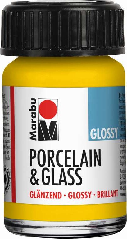 Marabu - Porcelain & Glass Glossy - 15 Ml - 220 Sol Gul