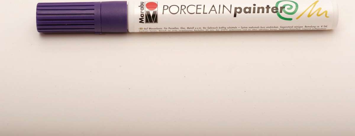 Glas Og Porcelænstusch - Violet - Porcelain Painter - 1-2 Mm - Marabu