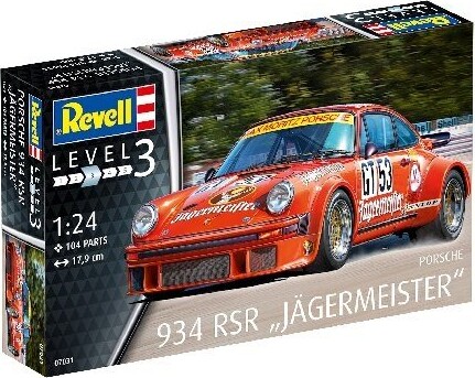 Revell - Porsche 934 Model Bil Byggesæt - 1:24 - Level 3 - 07031