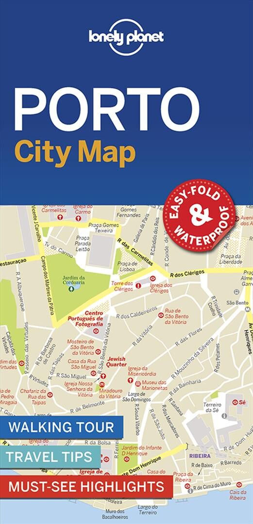 Billede af Porto City Map - Lonely Planet - English Book