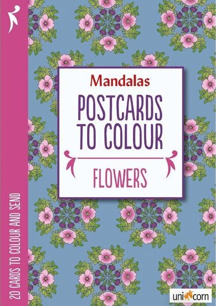 Billede af Mandalas - Malebog Med Postkort - Blomster - Diverse - Bog