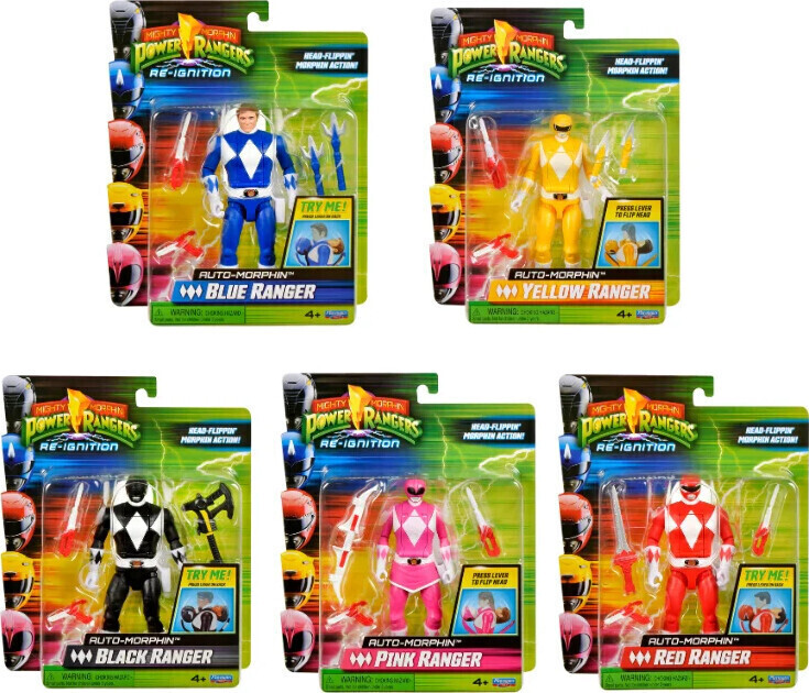 Power Rangers - Auto-morphin Ranger Figure - Assorteret