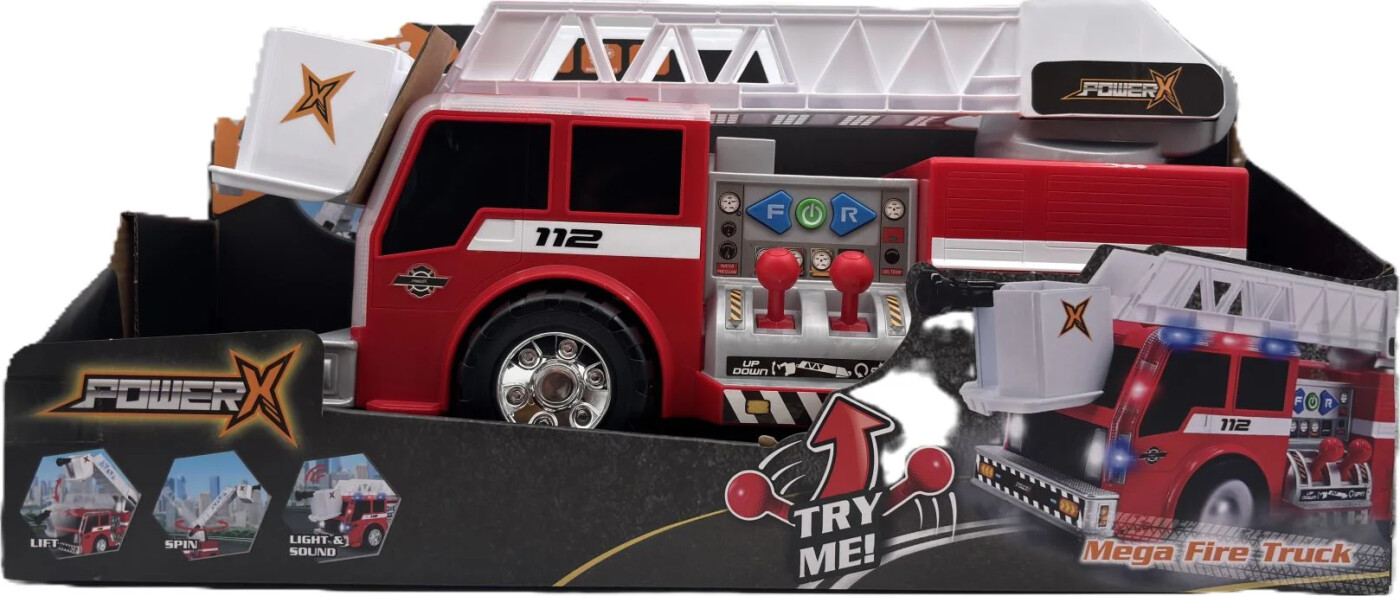 Power X - Electronic Mega Fire Truck (20467) - Wq Toys