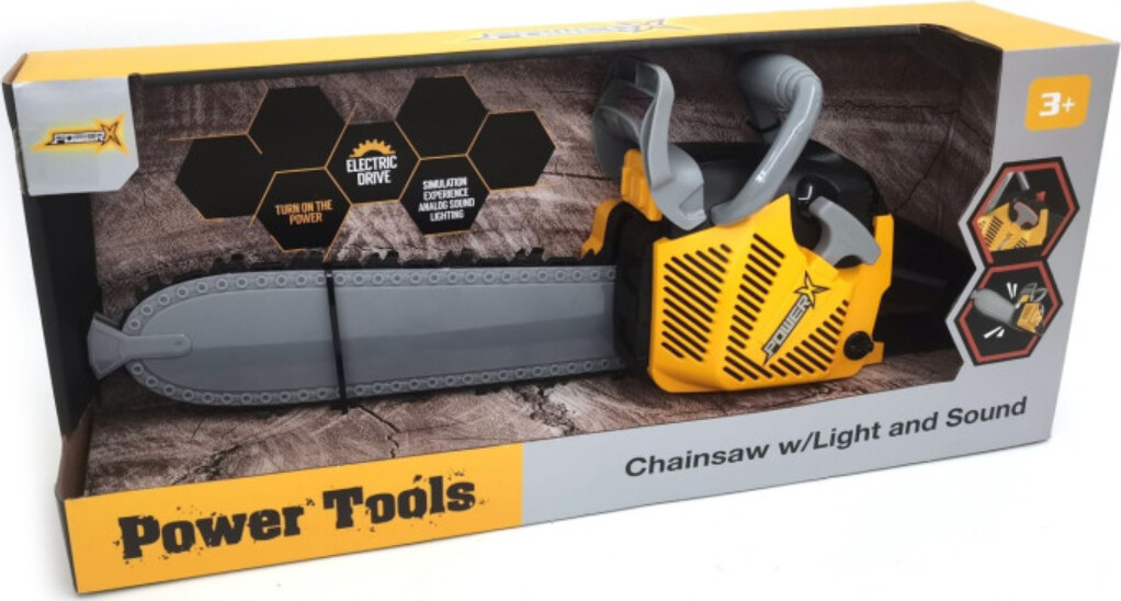 Power X -  Kædesav M. Lys Og Lyd