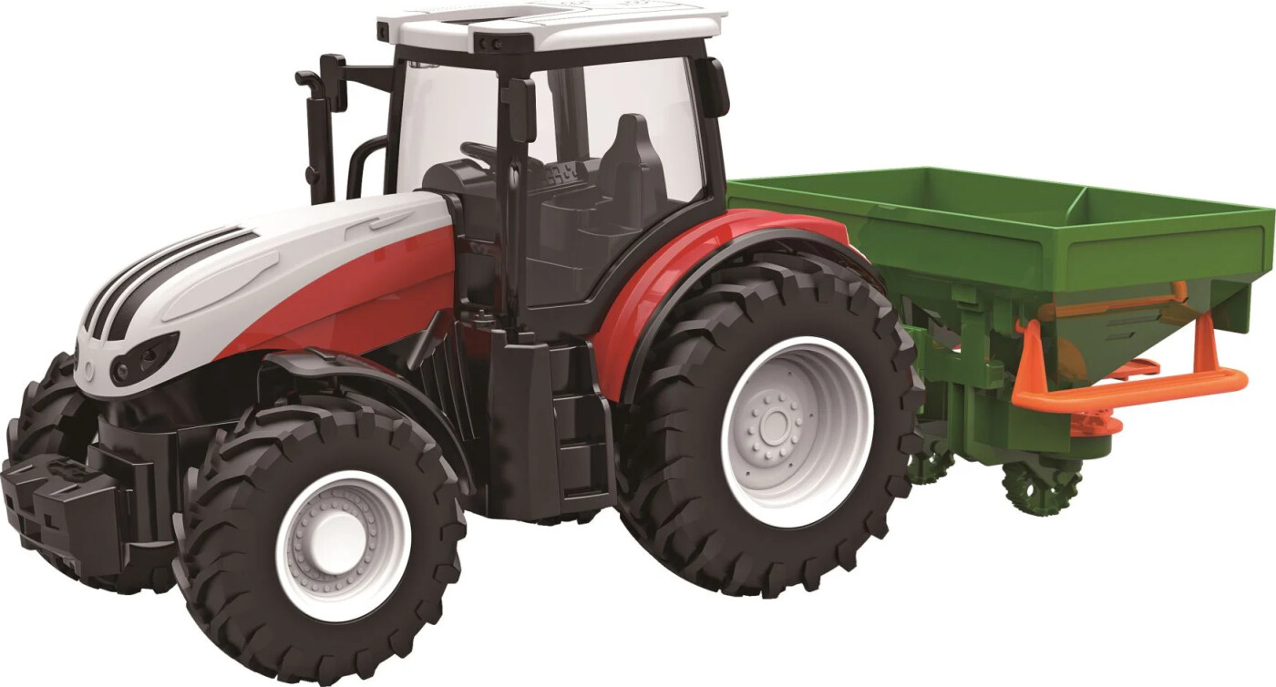Power X - Rc Tractor With Seed Wagon (20299) - Wq Toys