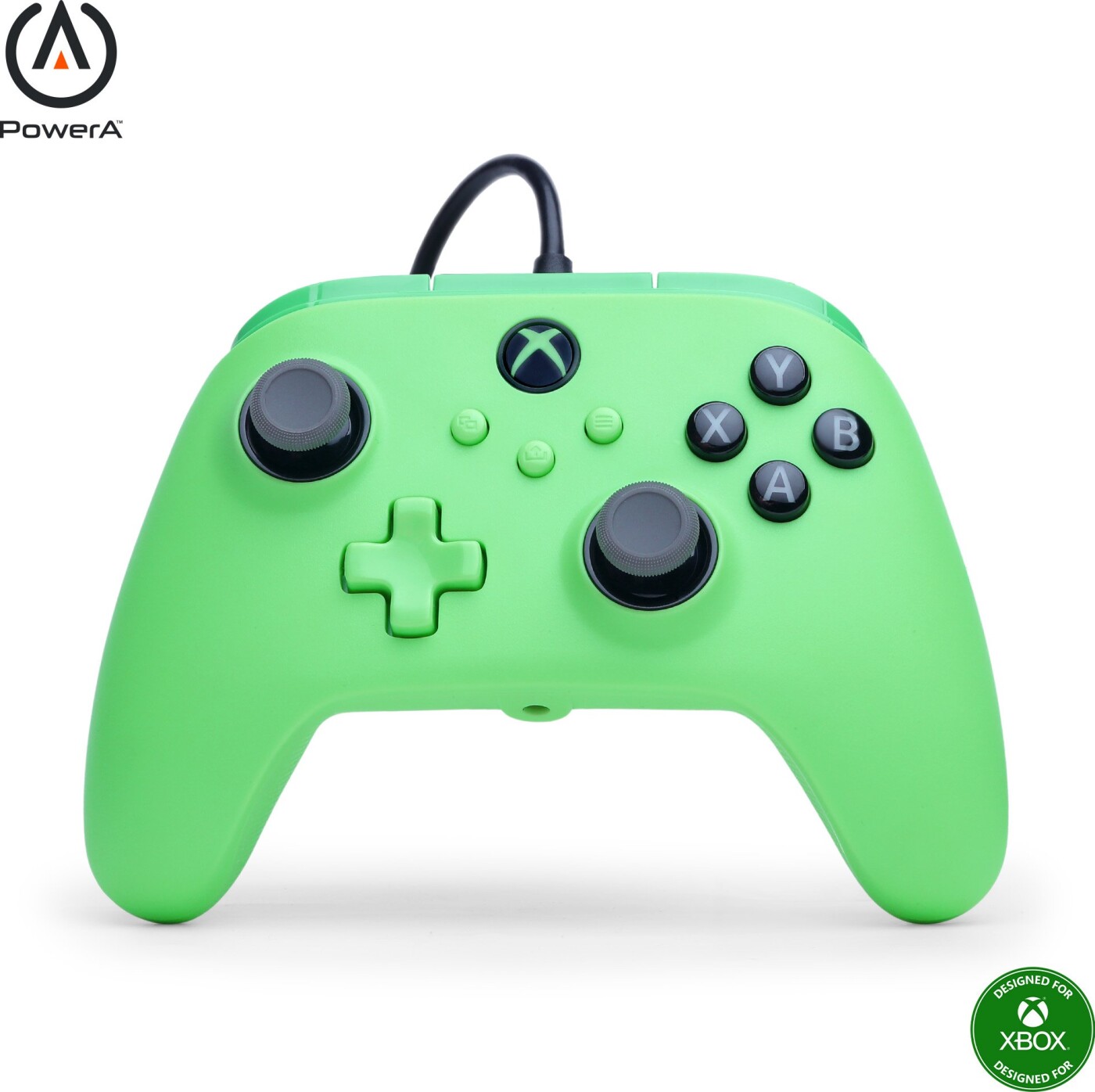 Powera - Advantage Plus Wired Controller - Green Meadow - Green/black