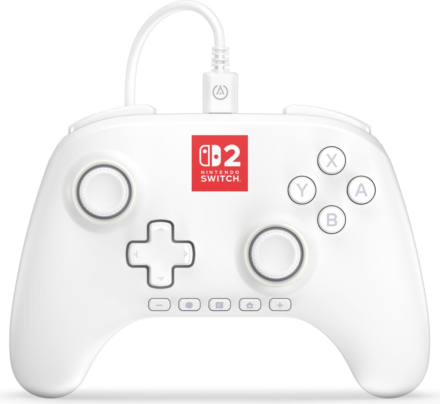 Powera Advantage Wired Controller For Nintendo Switch 2 With Lumectra - White