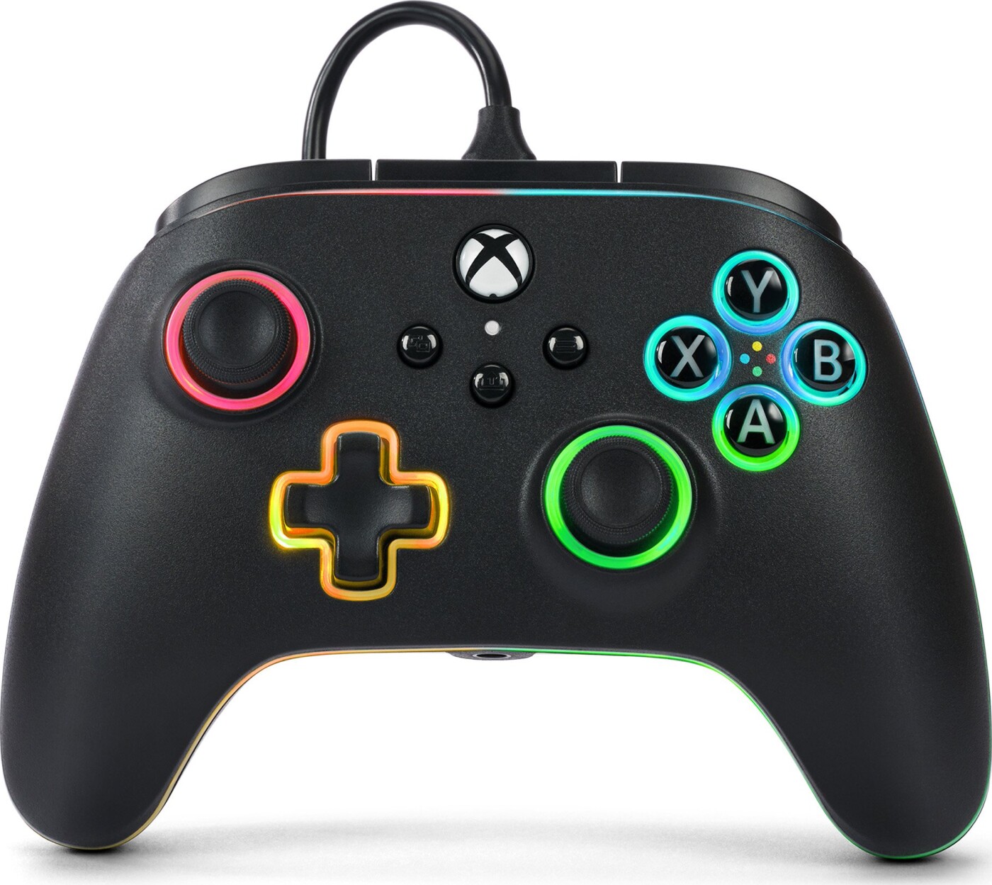 Billede af Powera Advantage Wired Controller - Xbox Series X/s - M/ Lumectra + Rgb Led Strip - Black