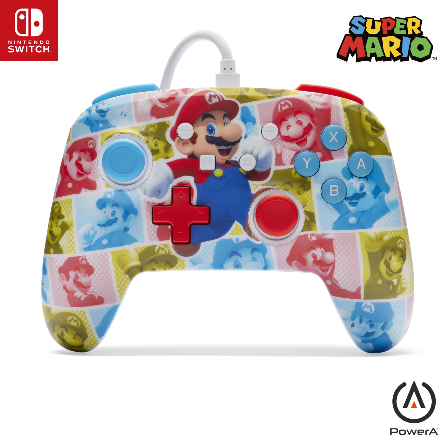 Powera Enhanced Wired Controller - Mario Hero Reel (nintendo Switch)