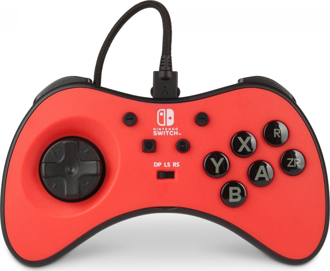 Se Powera - Fusion Fightpad Controller Til Nintendo Switch - Rød hos Gucca.dk