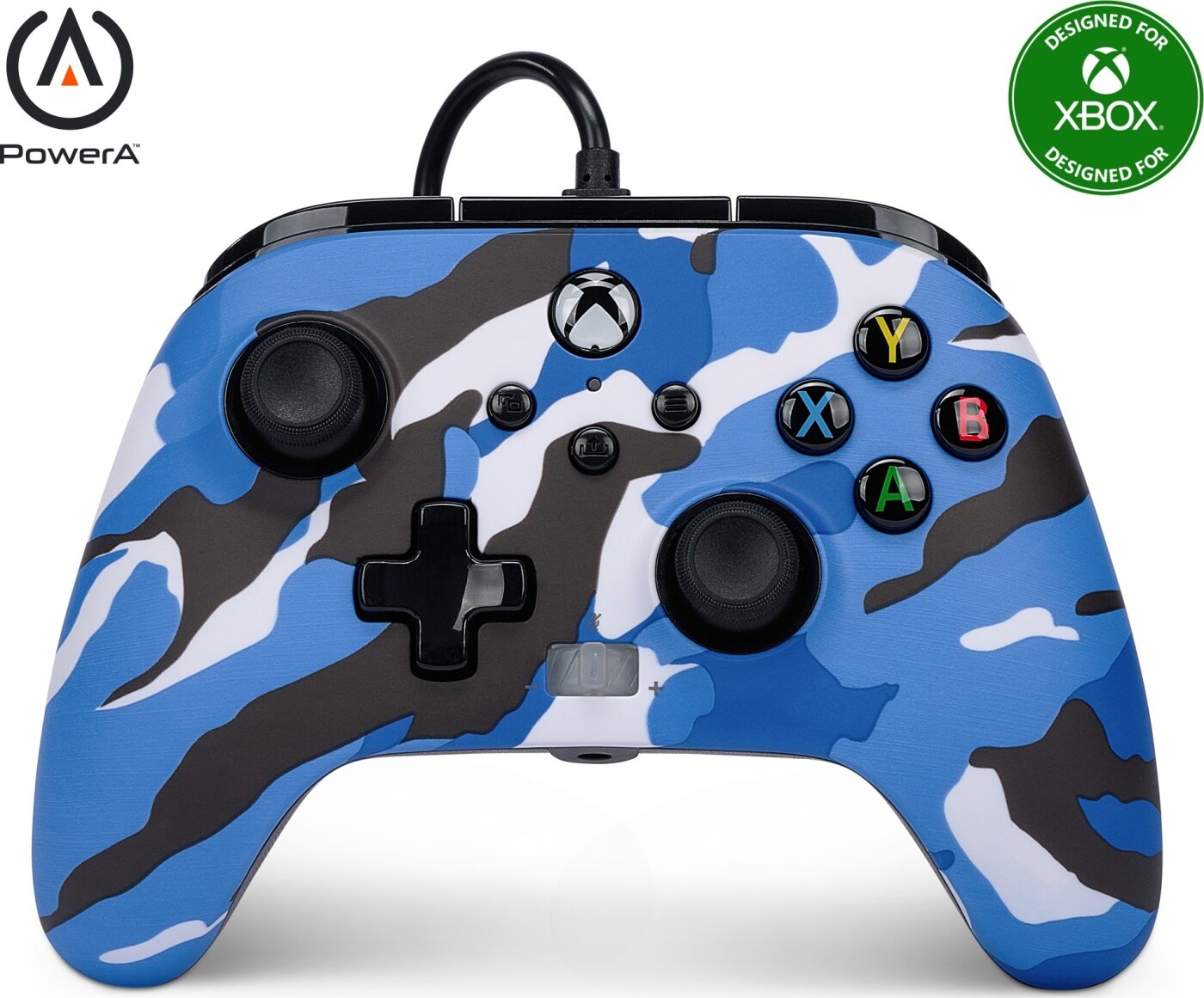 Powera Xbx Enh Wired Controller - Blue Camo