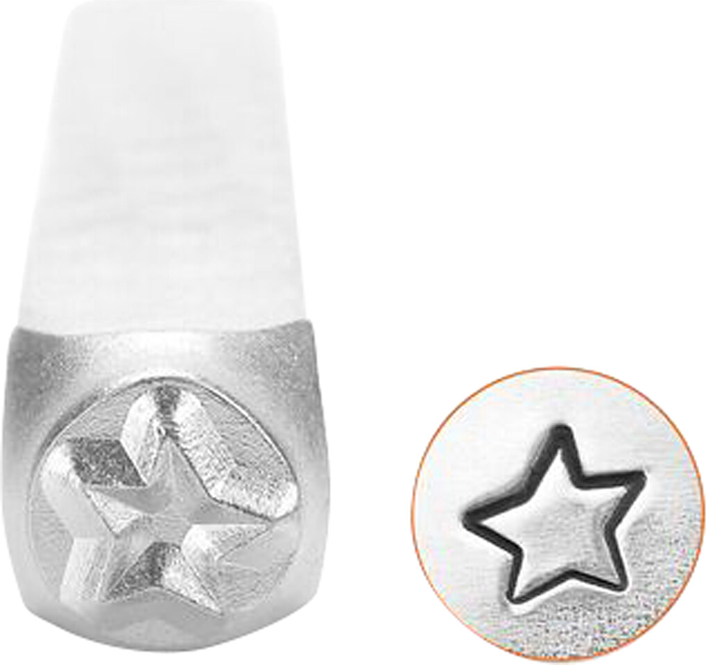 Prægestempel - Stjerne - L 65 Mm - Str. 3 Mm - 1 Stk.