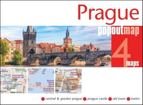 Prague Popout Maps - Popout Map - English Book