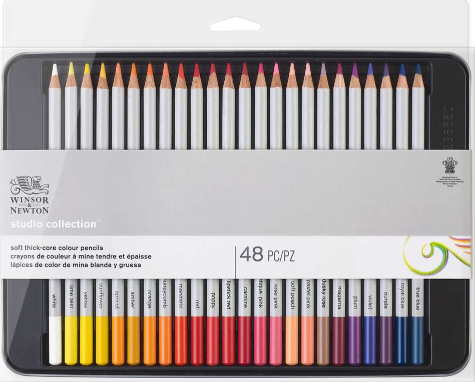 Winsor & Newton - Farveblyanter - Studio Collection - 48 Farver