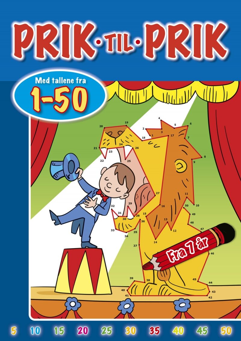 Billede af Prik Til Prik - Tegninger Med Tal - Cirkus - 1-50 - Diverse - Bog