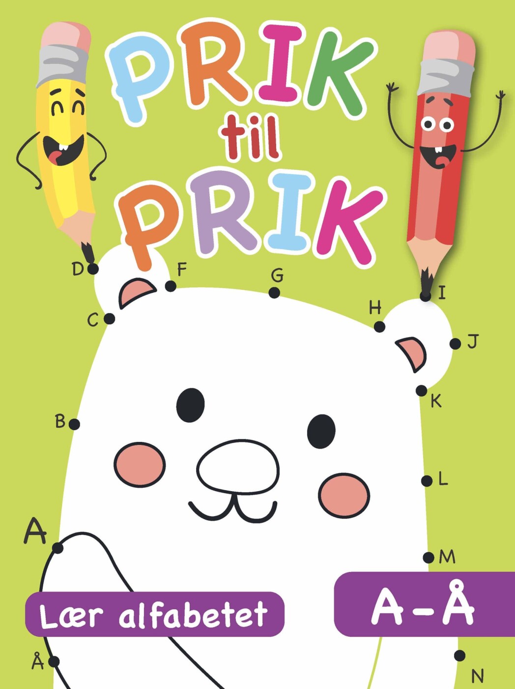 Prik Til Prik: Lær Alfabetet A-å - Bog