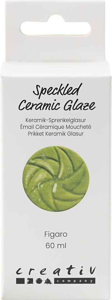 Prikket Keramik Glasur - 999-1060 C - Dækkende - Figaro - 60 Ml