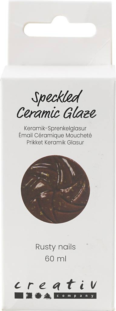 Prikket Keramik Glasur - 999-1060 C - Dækkende - Rusty Nails - 60 Ml