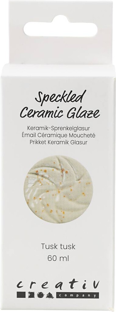 Prikket Keramik Glasur - 999-1060 C - Dækkende - Tusk Tusk - 60 Ml