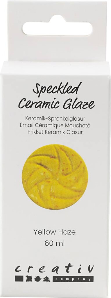 Prikket Keramik Glasur - 999-1060 C - Dækkende - Yellow Haze - 60 Ml