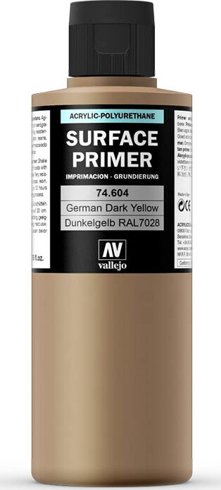 Vallejo - Surface Primer - German Dark Yellow 200 Ml