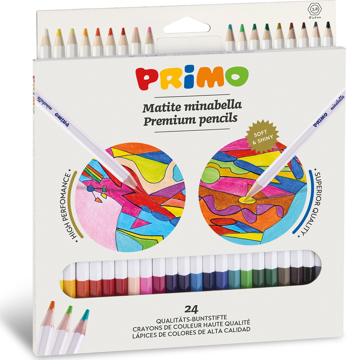 Primo - Farveblyanter 24 Stk - Minabella