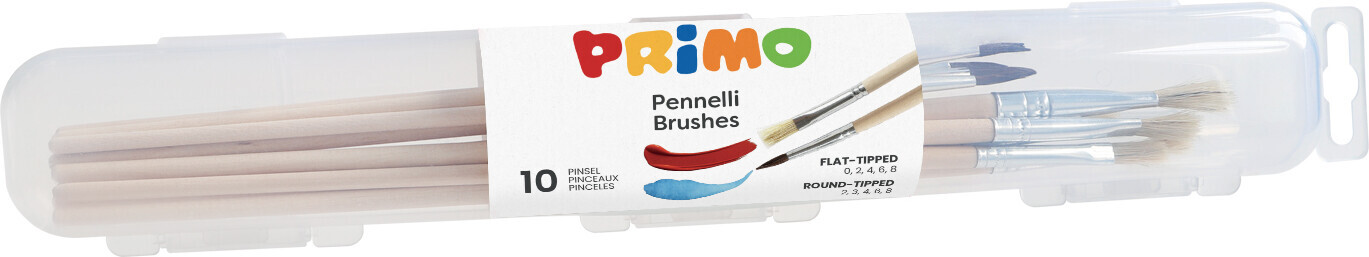 Primo - Penselsæt 10 Stk