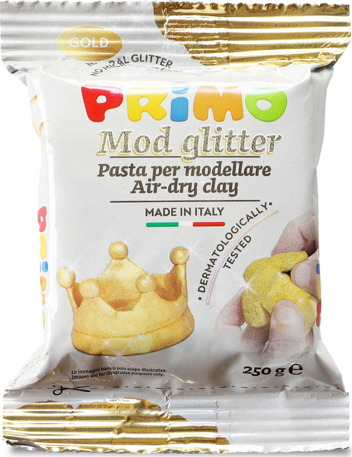 Primo - Selvhærdende Ler 250 G - Guldfarve