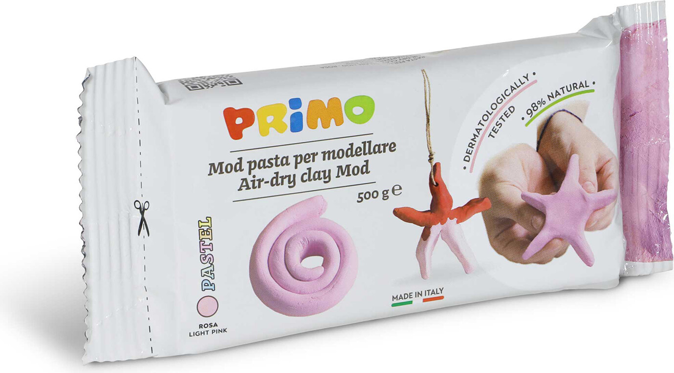 Primo Lufttørrende ler 500g Pastel Light Pink