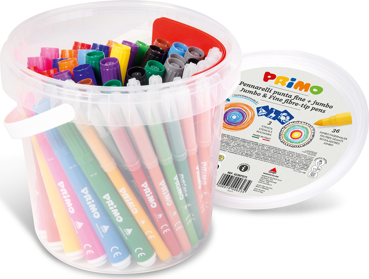 Primo - Tusser 36 Stk Jumbo Og 36 Stk Alm