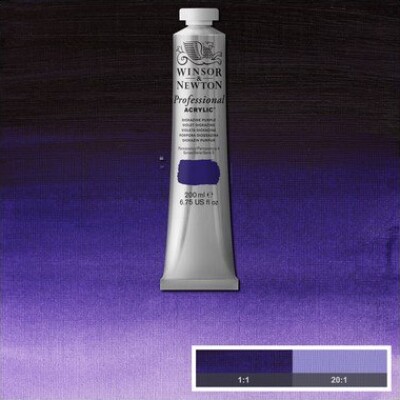 Billede af Winsor & Newton - Akrylmaling - Dioxazine Purple 200 Ml