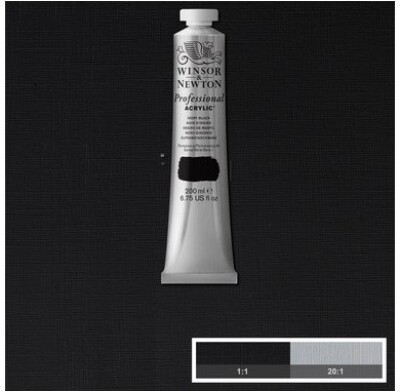 Winsor & Newton - Akrylmaling - Ivory Black 200 Ml