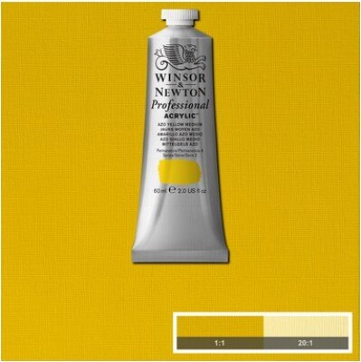 Winsor & Newton - Akrylmaling - Azo Yellow Medium 60 Ml
