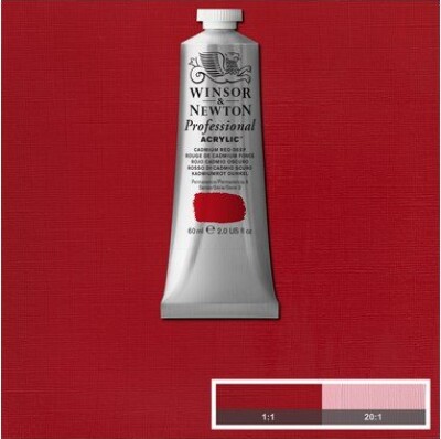 Winsor & Newton - Akrylmaling - Cadmium Red Deep 60 Ml
