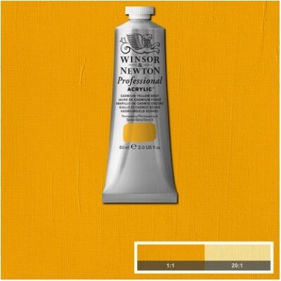 Winsor & Newton - Akrylmaling - Cadmium Yellow Deep 60 Ml