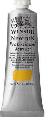 Winsor & Newton - Akrylmaling - Cadmium Yellow Medium 60 Ml