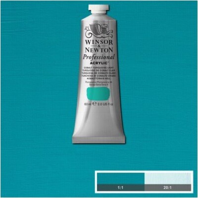 Se Winsor & Newton - Akrylmaling - Cobalt Turquoise Light 60 Ml hos Gucca.dk