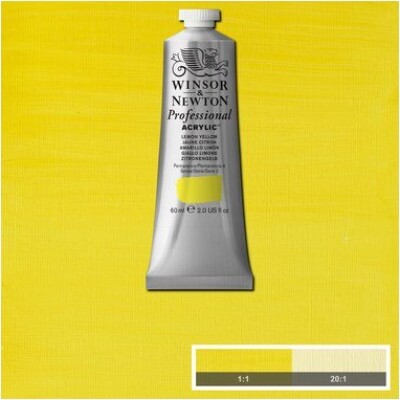 Winsor & Newton - Galeria Akrylmaling - Lemon Yellow 60 Ml