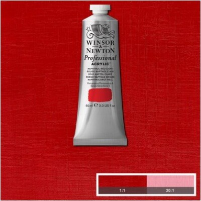 Winsor & Newton - Akrylmaling - Napthol Red Light 60 Ml