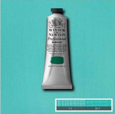 Winsor & Newton - Akrylmaling - Phthalo Green Blue Shade 60 Ml