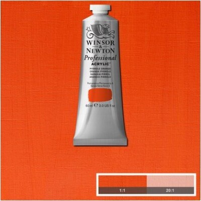 Winsor & Newton - Akrylmaling - Pyrrole Orange 60 Ml