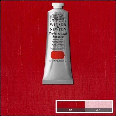 Winsor & Newton - Akrylmaling - Pyrrole Red 60 Ml